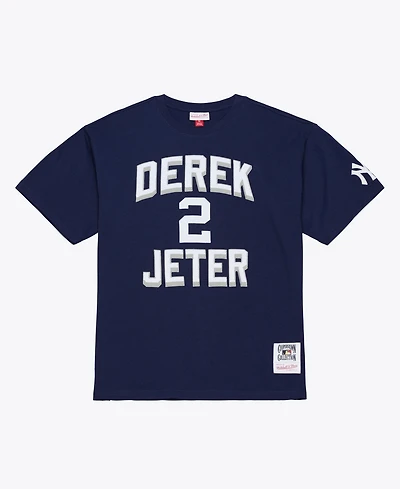 Mitchell & Ness Men's Derek Jeter Navy New York Yankees Player Collection Premium T-Shirt