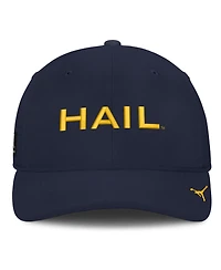 Jordan Men's Navy Michigan Wolverines Gameday Aerobill Swooshflex Dri-fit Hat