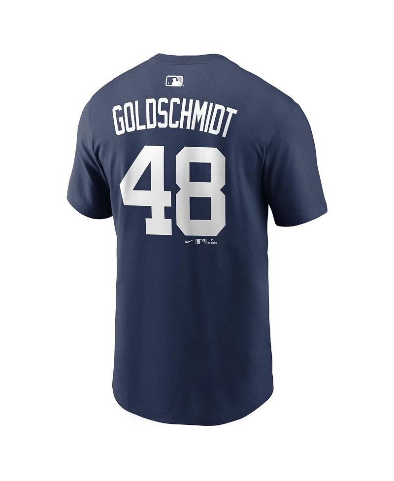 Nike Men's Paul Goldschmidt Navy New York Yankees Name Number T-Shirt