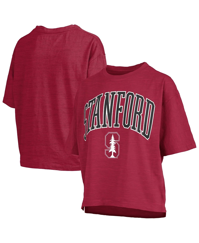 Pressbox Women's Crimson Stanford Cardinal Nelson T-Shirt