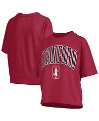 Pressbox Women's Crimson Stanford Cardinal Nelson T-Shirt