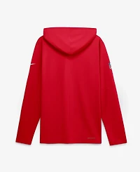 Nike Men's Red Kansas City Chiefs Big & Tall Dri-fit Hooded Long Sleeve T-Shirt