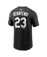 Nike Men's Andrew Benintendi Black Chicago White Sox Name Number T-Shirt
