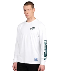 Starter Men's Midnight Green/White Philadelphia Eagles Short Sleeve Long T-Shirt