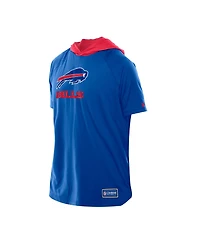 New Era Men's Royal Buffalo Bills Combine Authentic Hooded Raglan Short-Sleeve T-Shirt