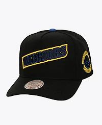 Mitchell & Ness Men's Black Golden State Warriors Class Act Pro Snapback Hat