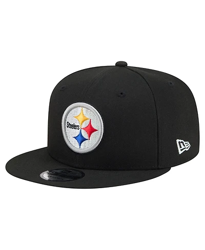 New Era Men's Black Pittsburgh Steelers 9FIFTY Snapback Hat