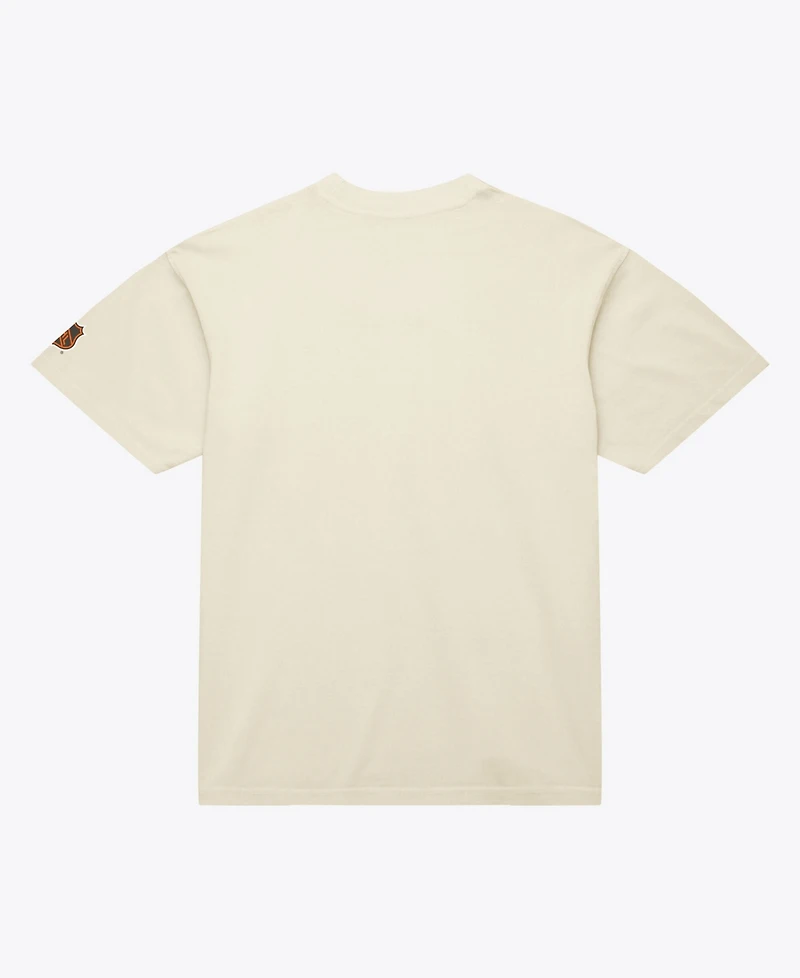 Mitchell & Ness Men's Cream Detroit Red Wings Core Logo T-Shirt