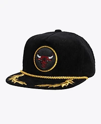 Mitchell & Ness Women's x Dannijo Black Chicago Bulls Deadstock Cord Snapback Hat