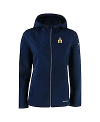 Cutter & Buck Women's Navy Seattle Mariners Evoke Eco Softshell Full-Zip Jacket
