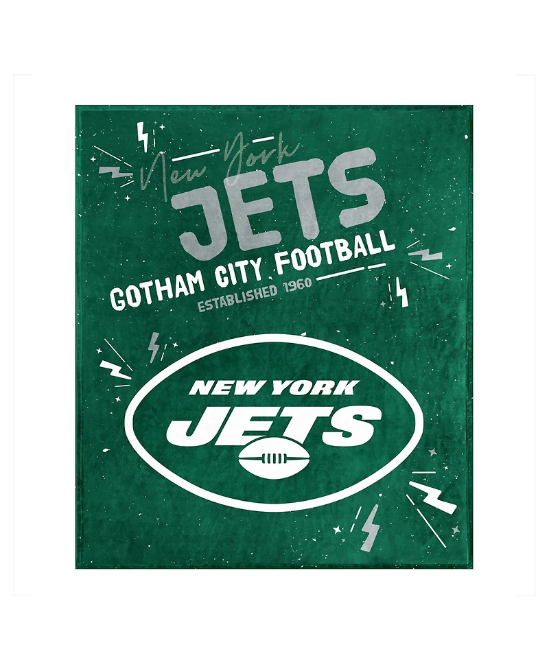 Logo Brands New York Jets 60" x 70" Plush Throw Blanket