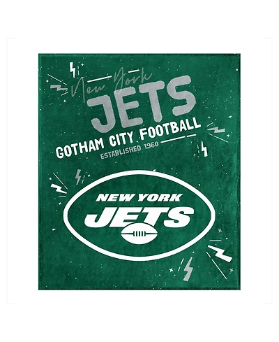 Logo Brands New York Jets 60" x 70" Plush Throw Blanket