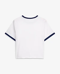 ZooZatz Women's White Michigan Wolverines Retro Ringer Tri-Blend T-Shirt