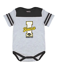 Garb Baby Boys and Girls Black Iowa Hawkeyes Thomas Bodysuit