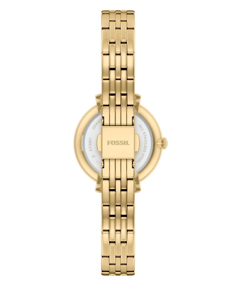 Fossil Women's Heidi Three-Hand Gold-Tone Stainless Steel Watch 26mm