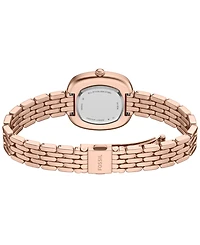 Fossil Women's Genevive Three-Hand Rose Gold-Tone Stainless Steel Watch 30mm