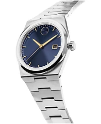 Movado Men's Bold Quest Swiss Quartz Stainless Steel Watch 40mm