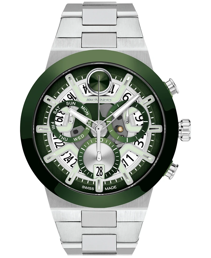Movado Men's Bold Fusion Swiss Quartz Chrono Stainless Steel Watch 44.50mm