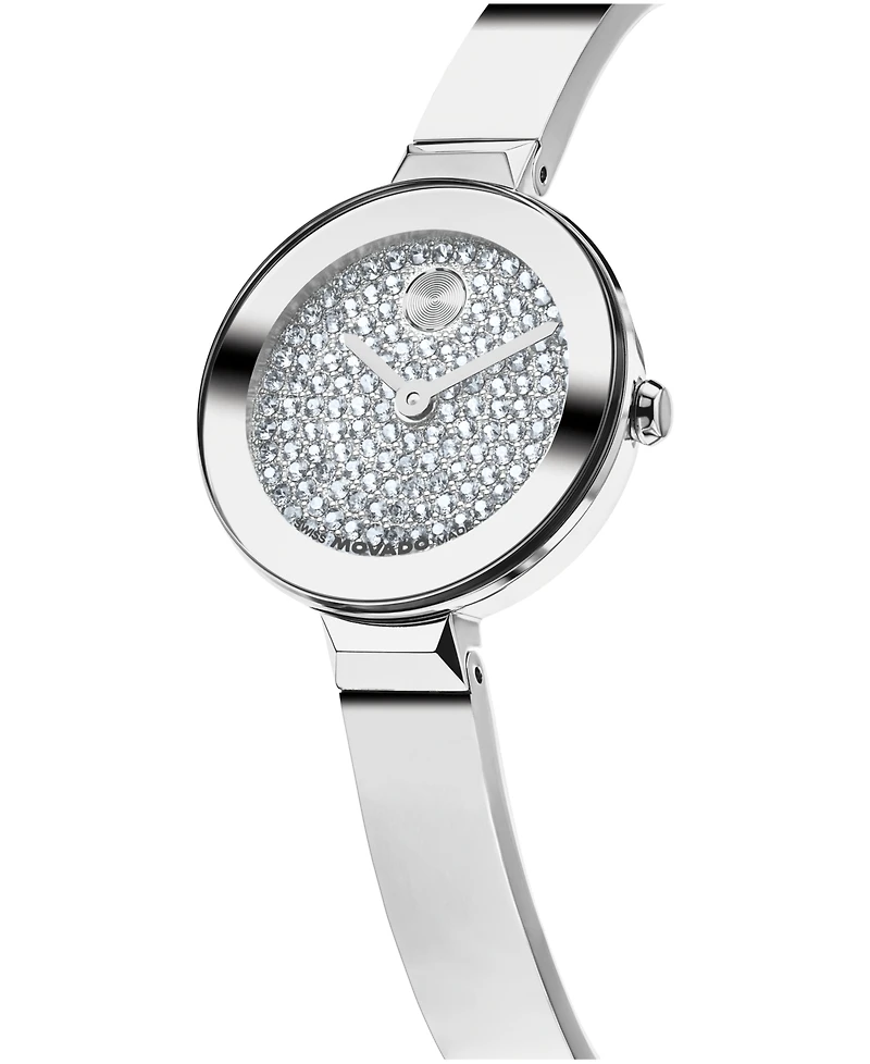 Movado Women's Bold Bangle Mini Swiss Quartz Stainless Steel Watch 22.50mm