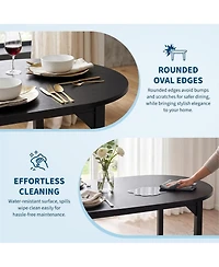 gaomon 5Pieces Modern Kitchen Dining Table Set with 4 Chairs for Kitchen and Dining Room