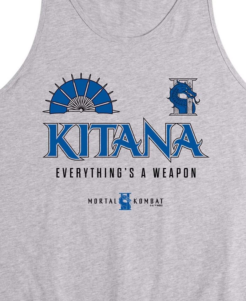 Airwaves Men's Mortal Kombat Kitana Sleeveless Graphic Tank Top