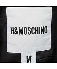 Pre-Owned Moschino Women's Disc Printed Cotton Knit Hooded Sweatshirt