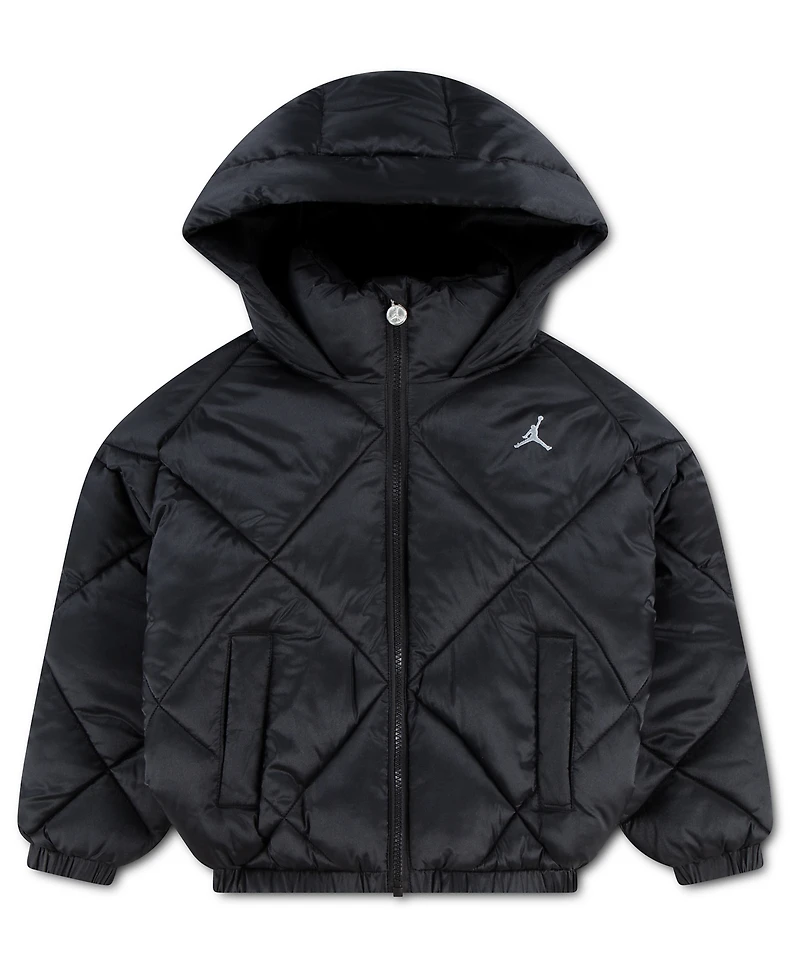Jordan Girls' 7-16 Diamond Quilted Midweight Puffer Jacket