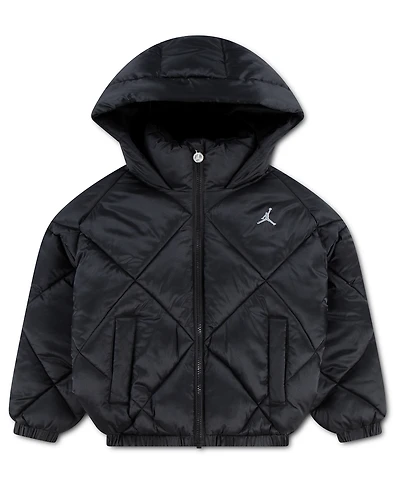 Jordan Girls' 7-16 Diamond Quilted Midweight Puffer Jacket