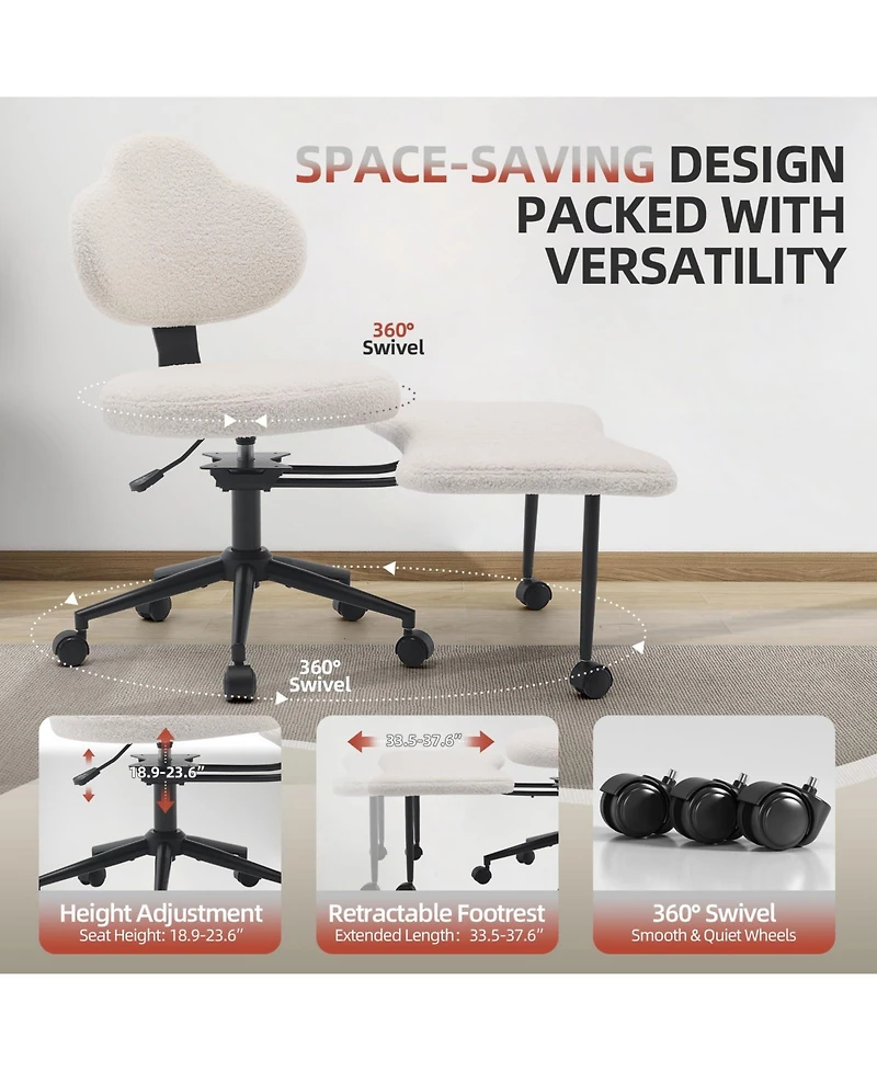 gaomon 360degree(s) Swivel Meditation Kneeling Chair with Wheels, Cross Legged Office Chair