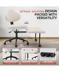gaomon 360degree(s) Swivel Meditation Kneeling Chair with Wheels, Cross Legged Office Chair