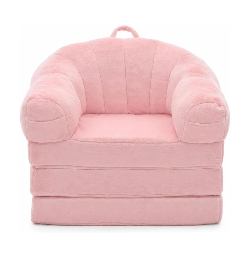 gaomon Chenille Folding Sofa Bed, Convertible Sleeper Chair with U-Shaped Arms, No Assembly Required