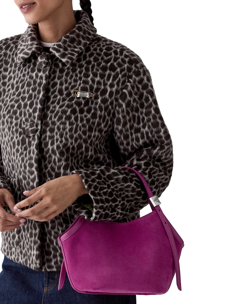 kate spade new york Deco Suede Small Tulip Tote Handbag