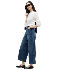 Tommy Hilfiger Women's Indie High-Rise Wide-Leg Jeans