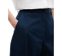 Tommy Hilfiger Women's Barrel High-Rise Chino Pants