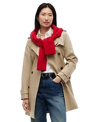 Tommy Hilfiger Women's Double-Breasted Belted Trench Coat