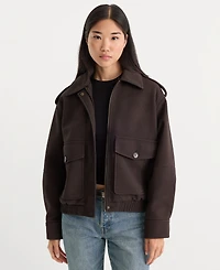 Good American Women's Collared Jacket
