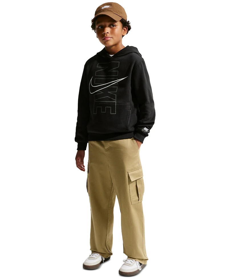 Nike Boys' 8-20 Sportswear Club Fleece Long-Sleeve Hoodie