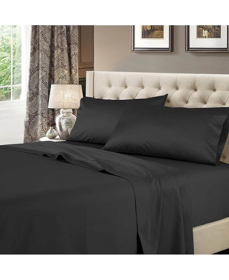 Egyptian Linens Extra Large (Oversized) King Flat Sheet Luxurious 608 Cotton