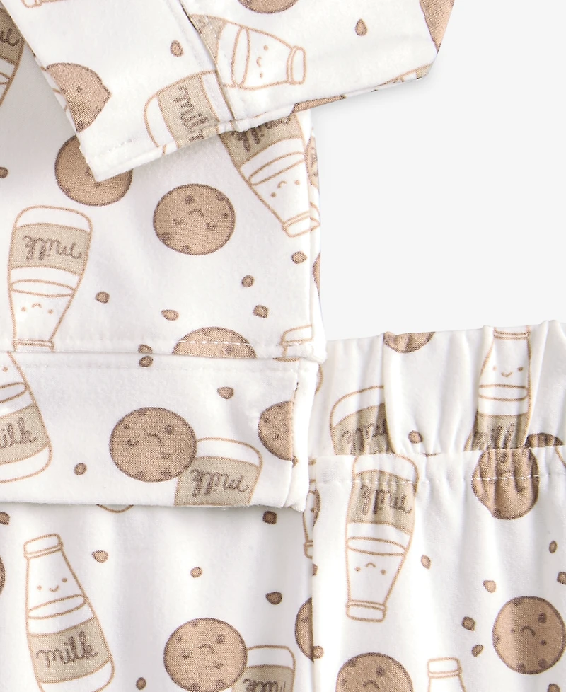 First Impressions Baby 0M-24M Milk-and-Cookies-Print Sweatshirt and Sweatpants, 2-Piece Set, Macy's Exclusive