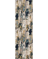 Closeout! Karastan Soiree Gimlet Jade 2'4" x 7'10" Runner Rug
