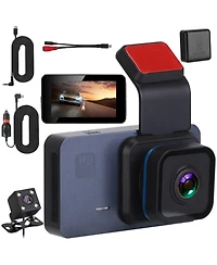 Neewer 1080P Dual Lens Dash Cam Vehicle Driving Recorder Car Dvr with WiFi Gps G-Sensor App Control Motion Detection Parking Monitor Night Vision