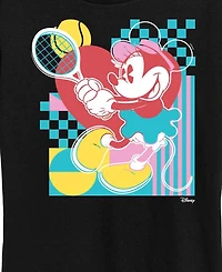 Hybrid Apparel Plus Minnie Tennis Graphic T-Shirt