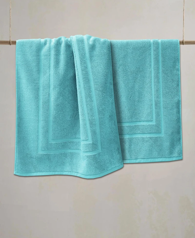 Feather & Stitch, Ny Cotton Super Absorbent Terry 2-Piece Bath Mat Set