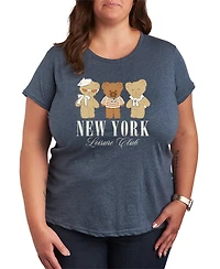Hybrid Apparel Plus Teddy Bears Graphic T-Shirt