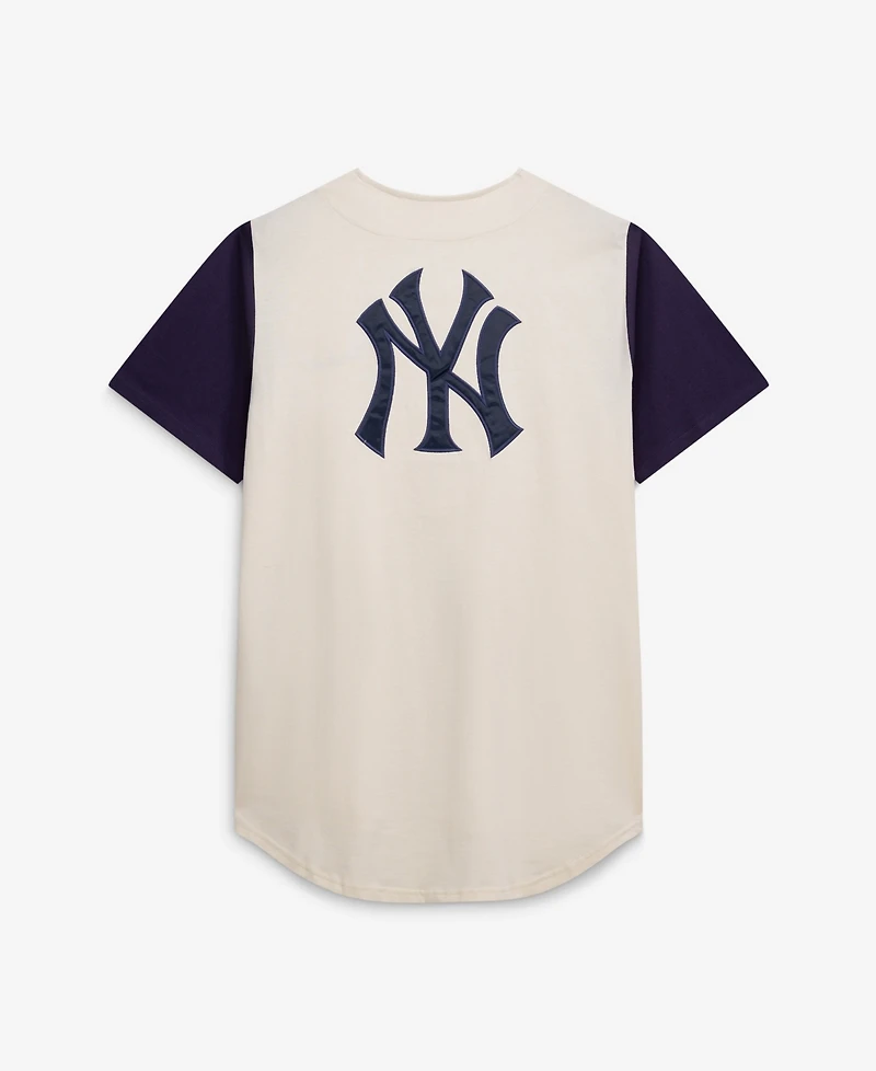 Fanatics Men's Cream New York Yankees Big & Tall Full-Button Jersey