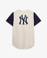 Fanatics Men's Cream New York Yankees Big & Tall Full-Button Jersey