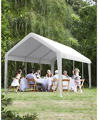 gaomon 10x20 Ft Waterproof and Uv-Resistant carport Replacement Canopy Cover -220G Pe Fabric - (Cover Only