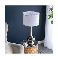 Sofucor 29" Table Lamp with Glass Drum