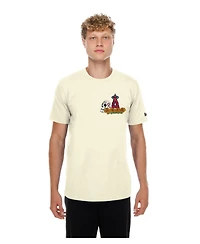 New Era Men's Natural los Angeles Angels Dia de Muertos Sugar Skull T-Shirt