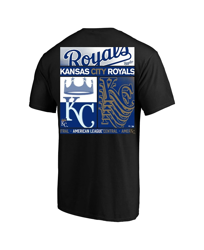 Fanatics Men's Profile Black Kansas City Royals Big Tall Two-Sided Graphic T-Shirt